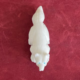 Fox Fetish carved with white marble (RK214)