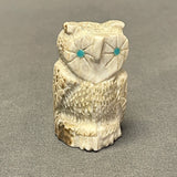 Antler Owl Fetish by Johnathan Shack, Zuni  (2/45)