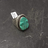 Vintage Zuni Turquoise Frog Fetish Ring, vintage Native American - size 10.5  (JF26)
