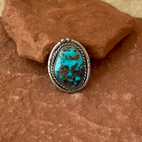 Authentic Navajo Vintage Turquoise Ring, size 8.5  (MB12)