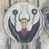 Small Lakota Spirit Power-design Shield, vintage - Michael Many Horses, Santee Sioux, adopted  (3/140)