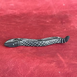 Snake fetish carved with black jet (2/55)