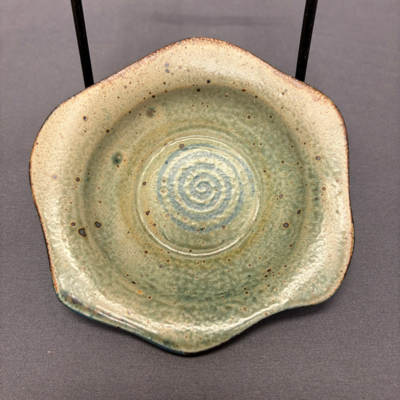 Mel Cornshucker, Cherokee, Pottery Dish/Spoon Rest