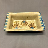 Mel Cornshucker, Cherokee, Pottery Loaf Pan with Healing Hands Design