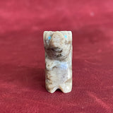 Wolf Fetish carved with alabaster (RK224)