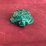 Turtle Fetish carved with Malachite (1/68)