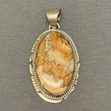 Authentic Navajo Sterling Silver and Mammoth Tooth Pendant   (9/365)