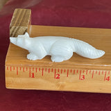 Fox Fetish carved with white marble (RK214)