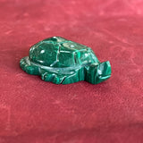 Turtle Fetish carved with Malachite (1/68)