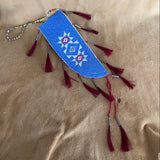 Charles Chief Eagle Beaded Set-Knife Sheath and Mirror Bag, made in 1992   (GM145, GM146)