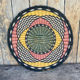 Vintage Hopi Third Mesa Wicker Plaque Basket  (DV41)