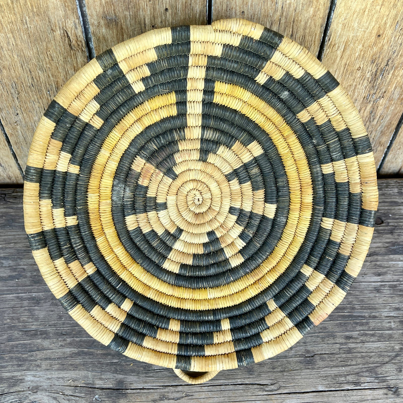 Vintage Hopi Coiled Basket with Cloud Design  (DV45)