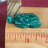 Turtle Fetish carved with Malachite (1/68)