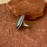 Vintage Green Turquoise Navajo Ring - size 6 (LC71)