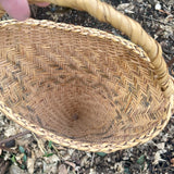 Antique Choctaw Cow-Nosed Berry Basket by Fannie Wesley (SSB7)