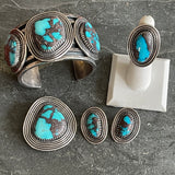 4/66 Kee Joe Benally, Navajo 5-piece set with Bisbee turquoise