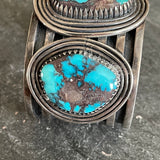 4/66 Kee Joe Benally, Navajo 5-piece set with Bisbee turquoise