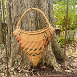 Antique Choctaw Cow-Nosed Berry Basket by Fannie Wesley (SSB7)