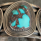 4/66 Kee Joe Benally, Navajo 5-piece set with Bisbee turquoise