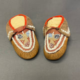 Antique Iroquois Beaded Child's Moccasins - Early 20th Century Moccasins   (GM174)