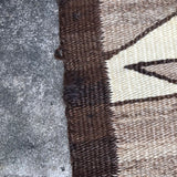Navajo rug weaving in Eyedazzler style with Whirling Log design - pre 1940s, authentic Native American, handwoven (GM352)
