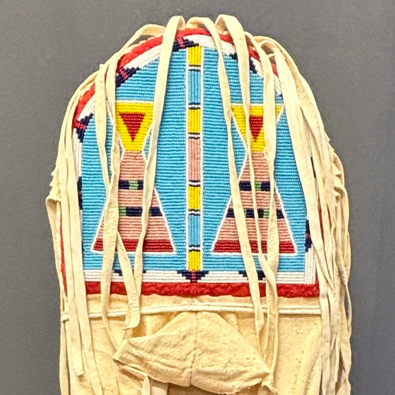 Crow Beaded small Cradleboard Traditionally made by a tribal member. ca. 1990s (SSC94)