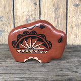 Vintage Clay Bison by Natalie Sandia, Jemez Pueblo   (RK209)