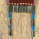 Santee Sioux Beaded Strike-a-Light Pouch with Metal Cones by Big Moose ca. mid 1900s (GM161)
