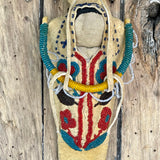 Child's Toy Beaded Cradleboard, Authentic Plateau/Umatilla Leather and Beadwork ca. 1930s(GM133)