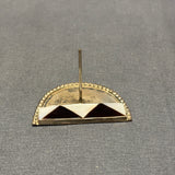 Jonathan Beyuka Zuni Inlay Dancer Bolo Tie with Matching Fancy Tips and Inlay Display Stand, vintage Native American (JF289)