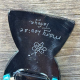 Mary Louise Tafoya, Kewa (Santo Domingo) Pueblo Multi Stone Mosaic Necklace on Turquoise 5/94