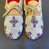 Cheyenne/Arapahoe Authentic Native American Beaded Child's Moccasins, vintage - ca 1930s-40s   (GM75)