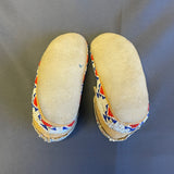 Cheyenne/Arapahoe Authentic Native American Beaded Child's Moccasins, vintage - ca 1930s-40s   (GM75)