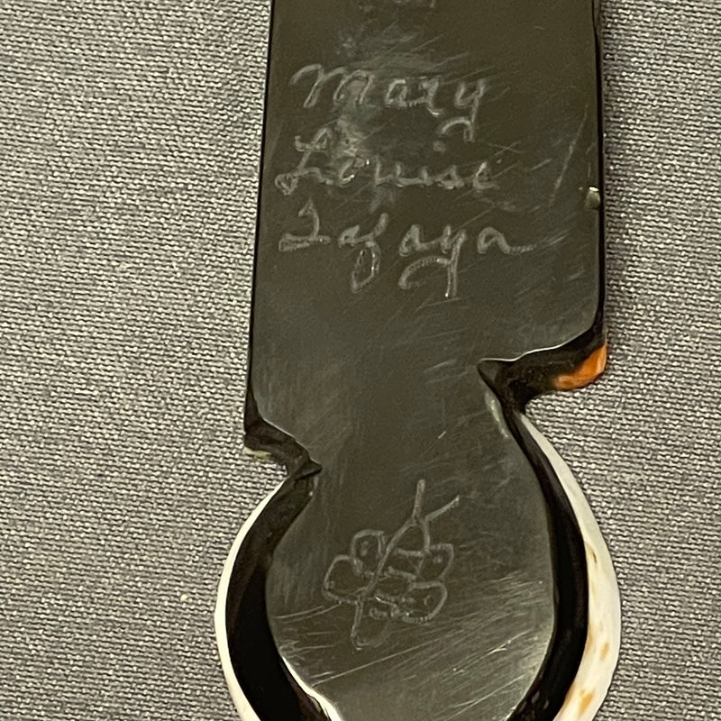 Mary Louise Tafoya, Kewa (Santo Domingo) Pueblo Multi-Stone Mosaic Pendant on Double-Strand Turquoise Necklace (5/255)