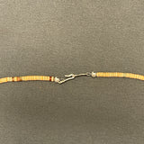 Mary Louise Tafoya, Kewa (Santo Domingo) Pueblo Multi-Stone Mosaic Pendant on Melon Shell  Bead Necklace (5/251)