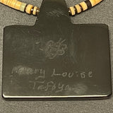 Mary Louise Tafoya, Kewa (Santo Domingo) Pueblo Multi-Stone Mosaic Pendant on Melon Shell  Bead Necklace (5/251)