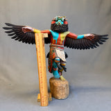Neil David, Sr. Hopi - Eagle Kachina - 24" wingspan, provenance provided. authentic, hand-carved Hopi Kachina (RS185)
