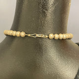 Genuine Vintage Navajo Flush Inlay Squash Blossom Necklace with Matching Earrings    (GSP15)