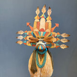 Cecil Calnimptewa Hopi Corn-Grinding Girl (Palhik Mana) Carving, genuine Hopi   (RS215)