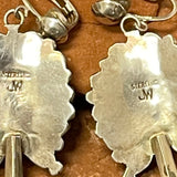 Juliana Williams, Navajo - Multi-Stone Squash Blossom Necklace and Earrings SET, vintage  (GSP8)