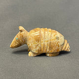 Picasso Marble Armadillo Zuni Fetish by Enrike Leekya (2/46)