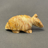 Picasso Marble Armadillo Zuni Fetish by Enrike Leekya (2/46)