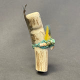 Zuni Carved Antler Corn Maiden Fetish  (AC58)