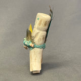 Zuni Carved Antler Corn Maiden Fetish  (AC58)