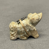 Zuni Alabaster Wolf Fetish   (RK224)