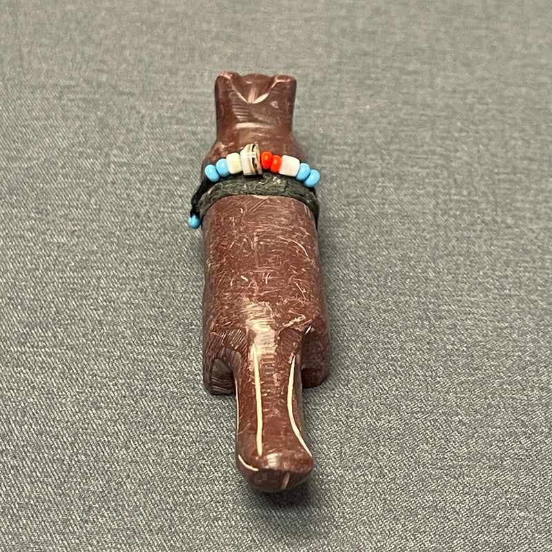 Zuni Fox Fetish Carved from Pipestone  (VW171)
