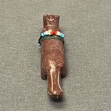 Zuni Fox Fetish Carved from Pipestone  (VW171)