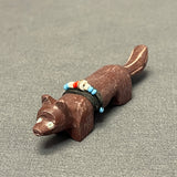Zuni Fox Fetish Carved from Pipestone  (VW171)