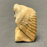 Picasso Marble Owl Fetish by Derrick Kaamasee, Zuni   (1/423)