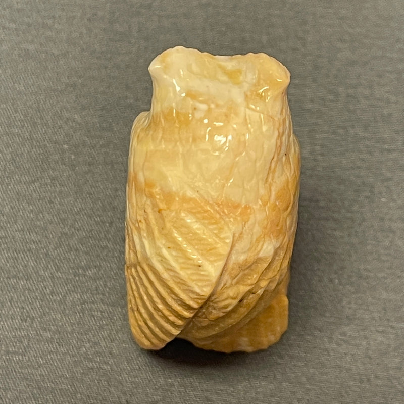 Picasso Marble Owl Fetish by Derrick Kaamasee, Zuni   (1/423)